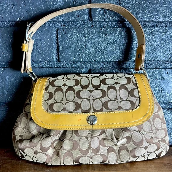 Coach | Bags | Vintage Coach Signature Soho Pleated Hobo Shoulder